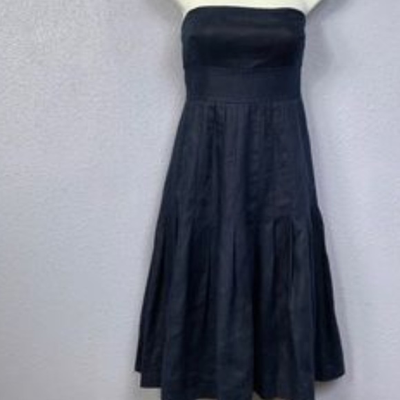 J.crew navy strapless dress size 4 - Picture 7 of 7